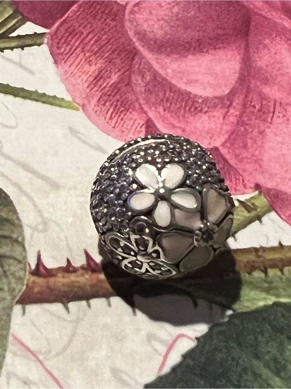 Authentic Pandora Poetic Blooms Clip # 792084CZ